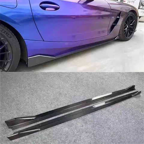 BMW Z4 G29 2019 2020 2021 2022 ReaI 탄소 섬유 사이드 스커트 스포일러 키트