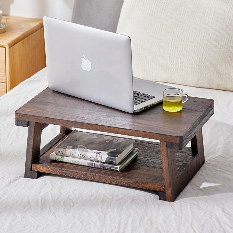 Japanese Style Solid Wood Tatami Small Tea Table Folding Console Balcony Bay Window Coffee Table