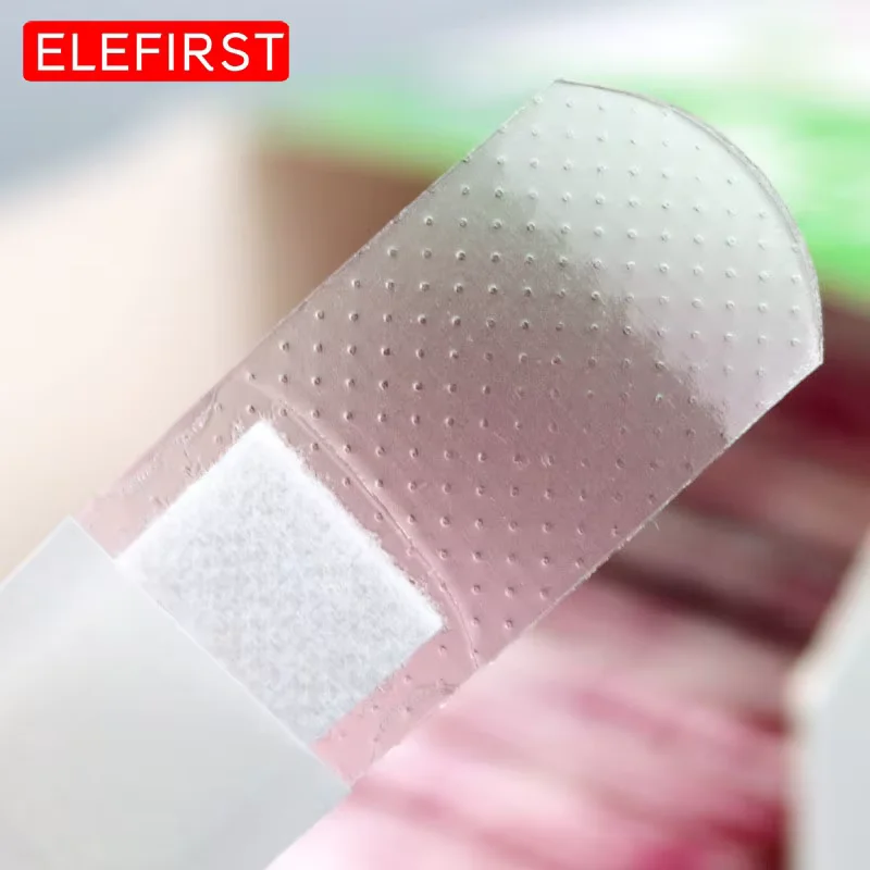 100Pcs/Pack First Aid Kit Transparent Wound Adhesive Plaster Medical Anti-Bacteria Band Aid Bandages Sticker For Home Travel