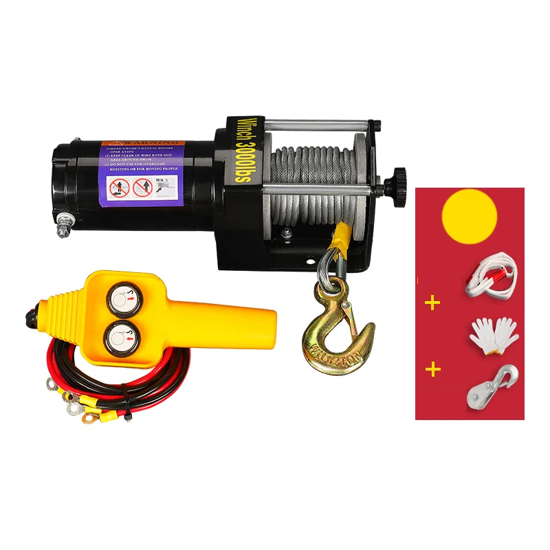 

Vehicle Self-rescue Off-road Winch 12V 24V Off-road Vehicle Winch Electric Winch Traction for Vehicle Crane