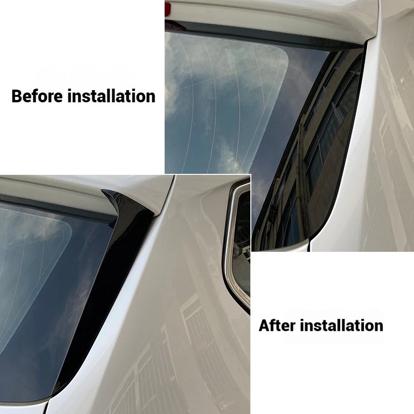 For BMW X3 F25 2011-2017 Car Rear Window Side Spoiler Wing Cover Trim Back Window Side Splitter Car Exterior Accessories