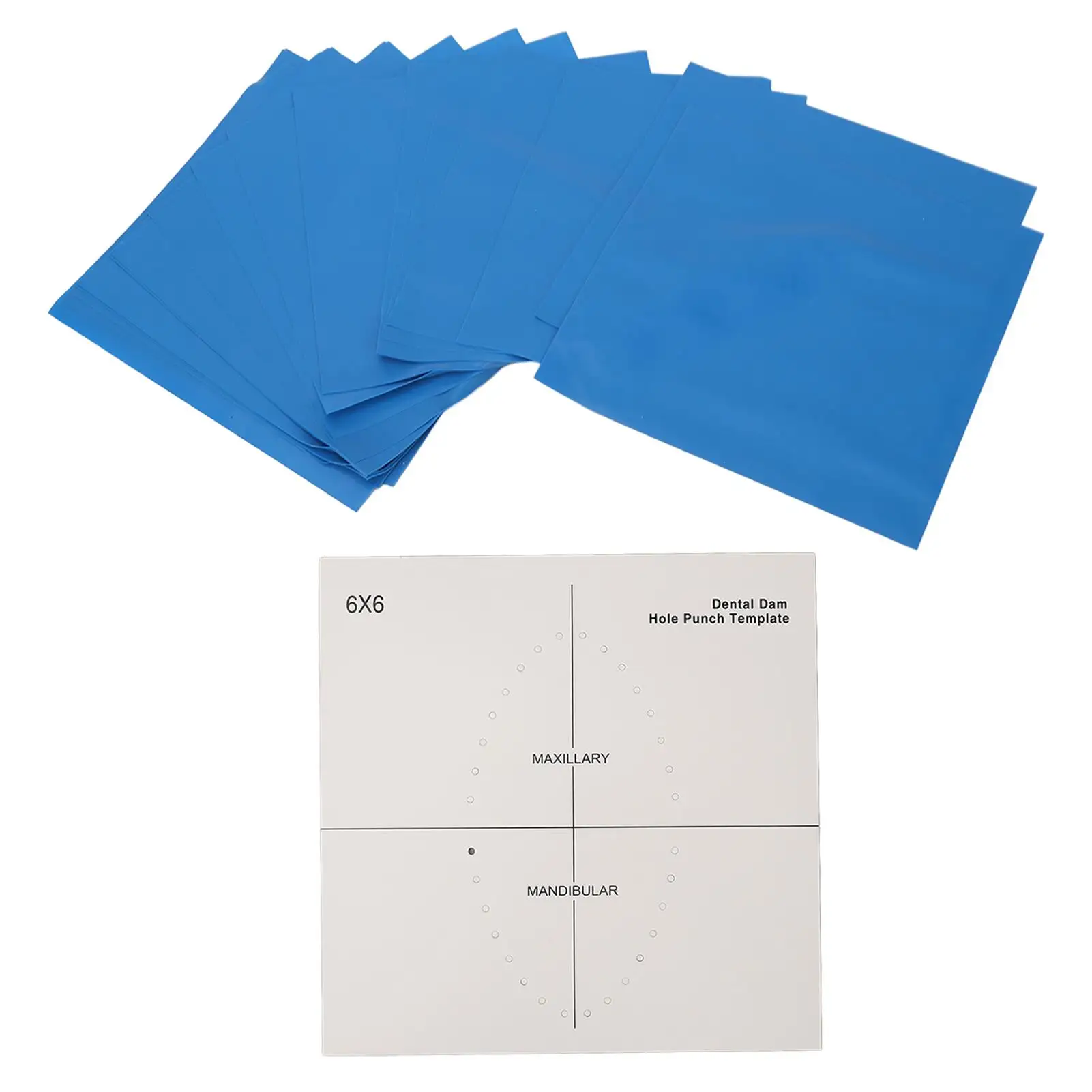 Hygienic Blue for dental Dam Rubber Sheets - 36 Pack