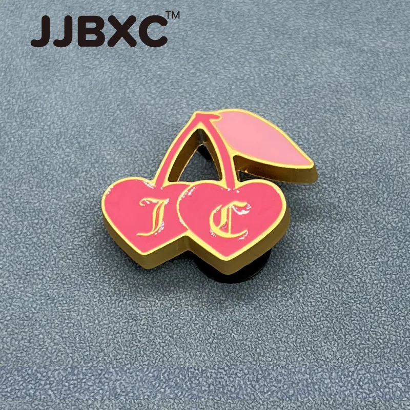 JJBXC سحر إبزيم حذاء إكسسوارات الأحذية العصير الوردي سبيكة القلب الكرز أحذية زهرة DIY الأزياء والأحذية الملحقات #3
