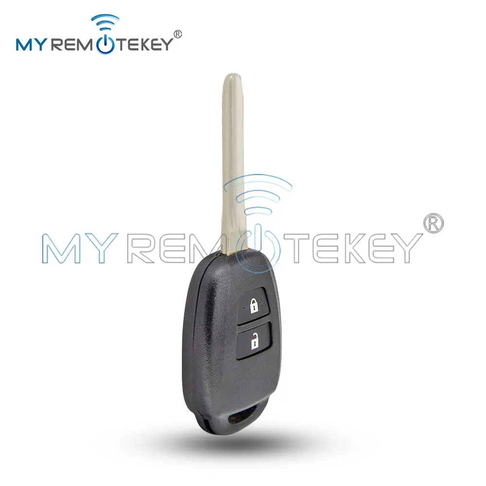 REMTEKEY PN 89070-42880 Remote key shell 2 button for Toyota RAV4 Land Cruiser Vios HiAce 2013 2014 2015 2016