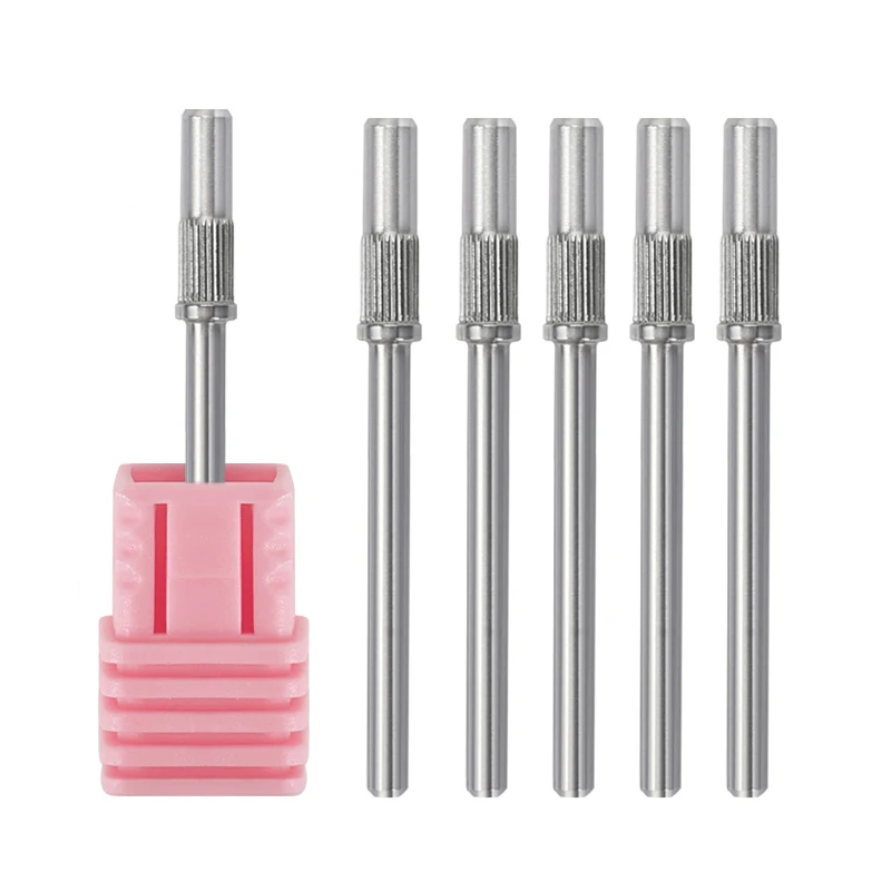 3.1mm Mini Nail Stainless Steel Sanding Bands Mandrel For Manicure Sandpaper Ring Holder Nail Drill Accessories Nail Art Tools