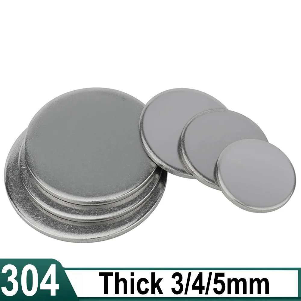 

Dia 6mm - 120mm 304 Stainless Steel Round Disc Plate - Polished Metal Circle Sheet for Industrial Craft