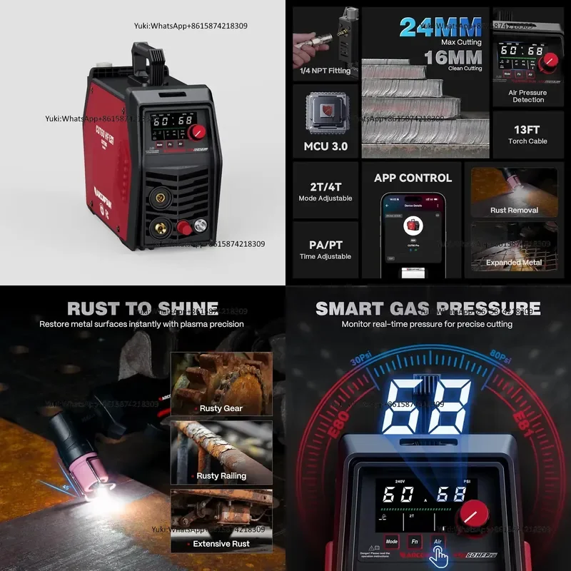60A Plasma Cutter Non Touch Technology for Metal Cutting and Rust