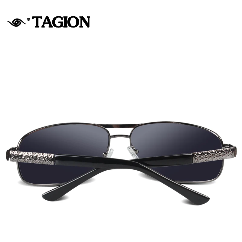 Gafas de sol polarizadas de piloto para hombre, lentes rectangulares de Metal, gafas de sol, UV400, envío directo, 8979