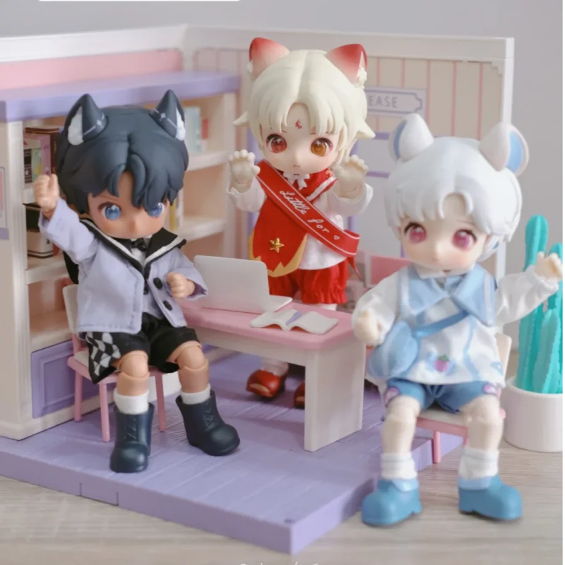 

NAGI Beast, обмен второго поколения, студенческая серия, слепая коробка, мобильная кукла BJD, 12-точечная, новый подарок для маленьких девочек, модная игра, ручная работа