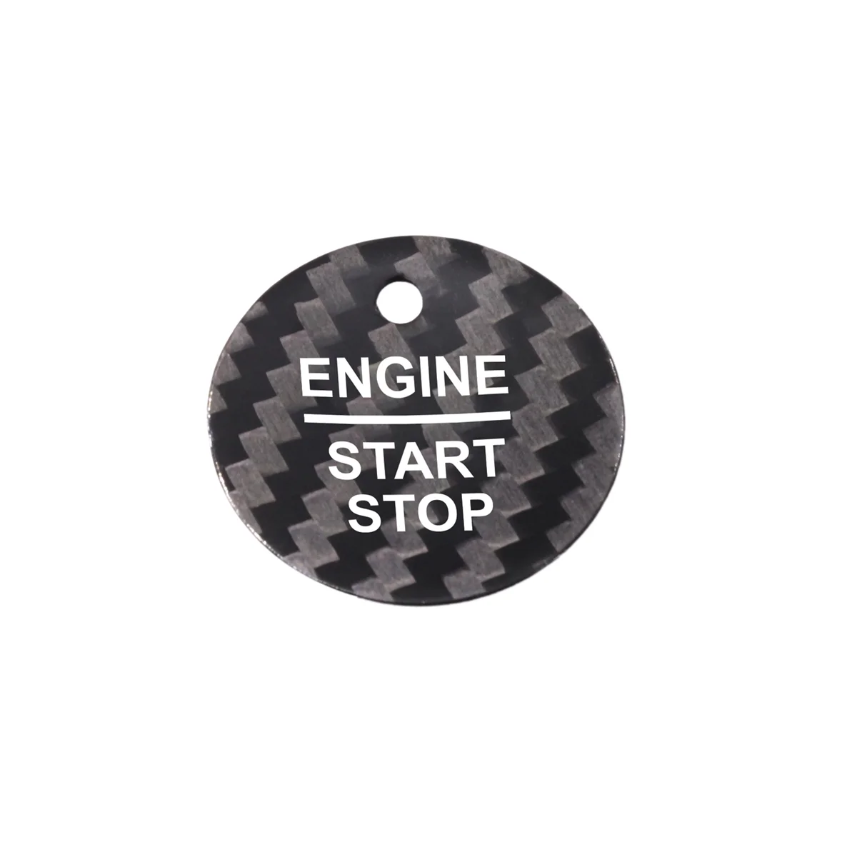 Car Ignition Device Start Button Sticker for Ford Everest Mondeo Ecoboost Escort F150 Explorer Focus Edge(Black)