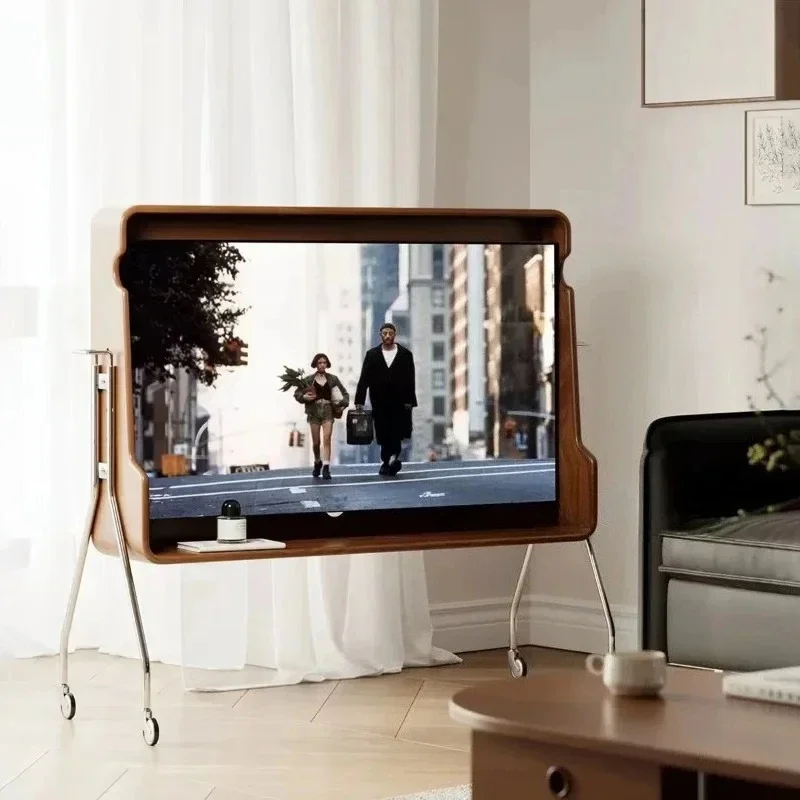 Universal bedroom floor-to-ceiling TV cabinet with monitor hanger