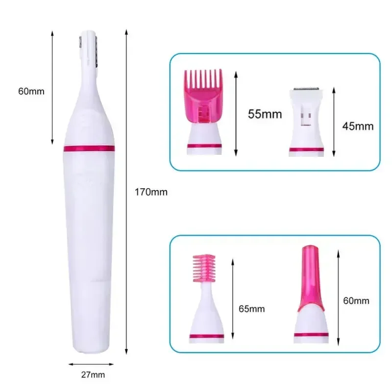 5 In 1 Set Women Epilator Female Eyebrow Trimmer Lady Shaver Hair Removal Shaver Machine Face Depilador Bikini Depilatory Tool