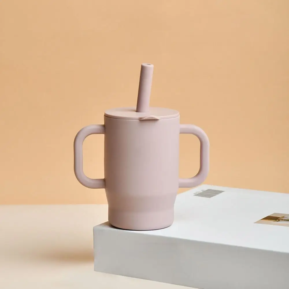 Tazze Sippy per bambini in silicone alimentare per uso domestico Tazza per alimentazione infrangibile da 180 ml Tazza per addestramento per bambini senza BPA resistente al calore