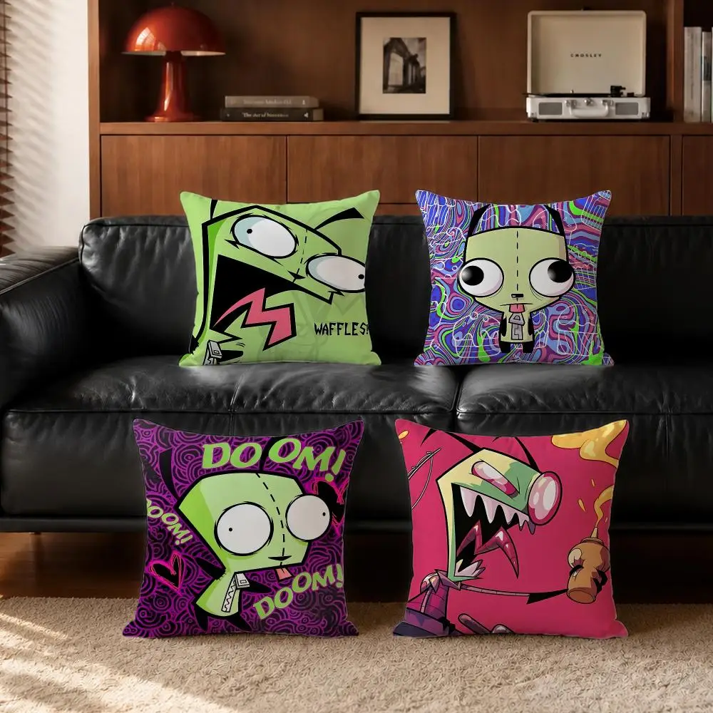 anime Invader Zim Cushion Cover Cushion Cover Set  50x50 45x45 40x40 Pillowcase Decorative Sofa Home Decor