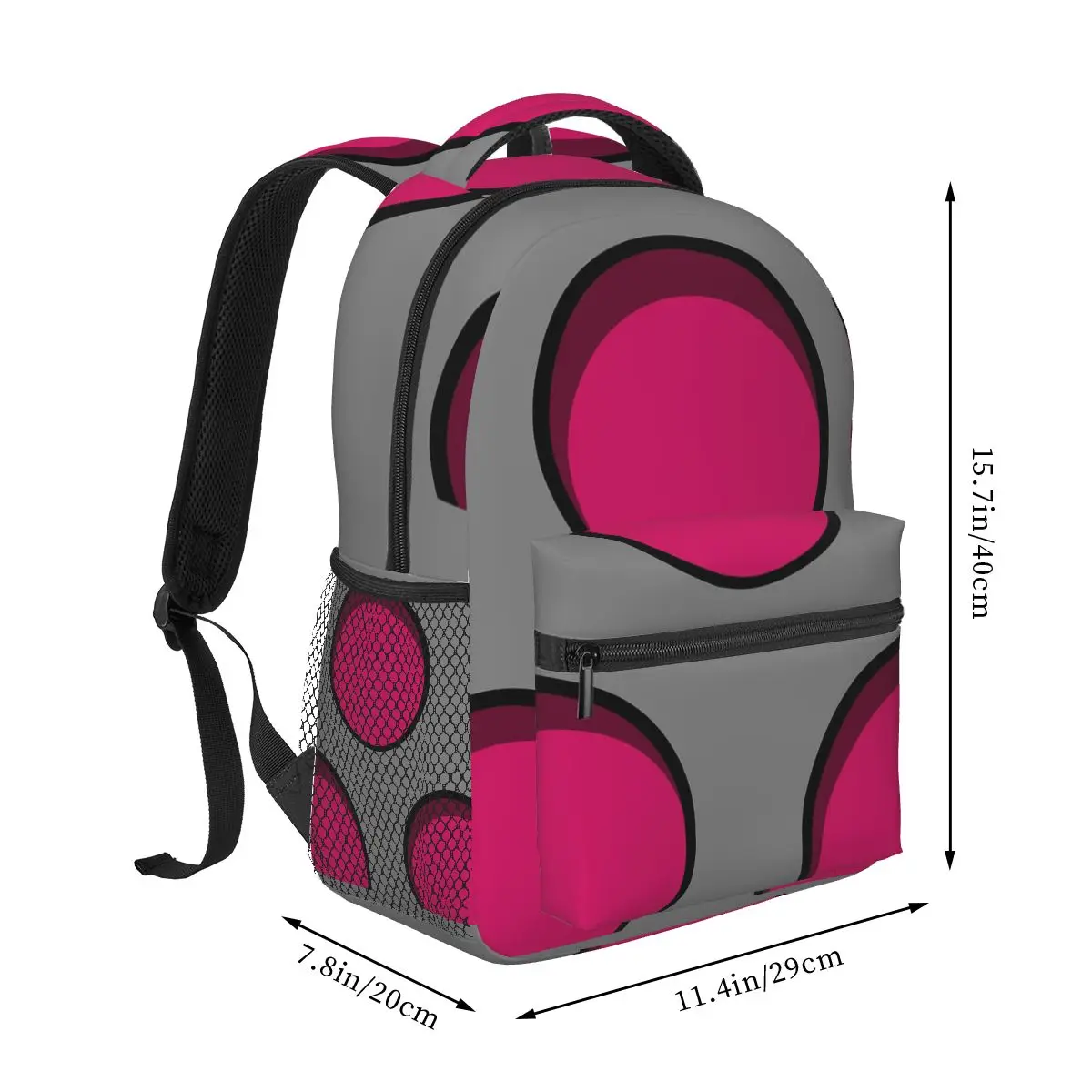 Invader Zim PAK Backpack Student Boys Girls BookBag Kids School Bag Computer Shoulder Bags for Men Women