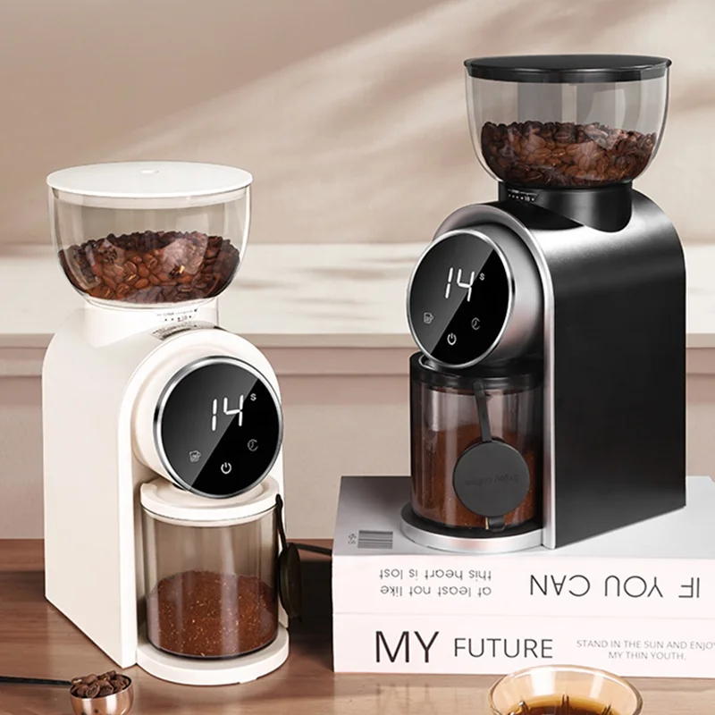 Professional Durable 25 Level Adjustable 420 Stainless Steel Conical Burr Espresso Electric Coffee Mill Bean Grinder