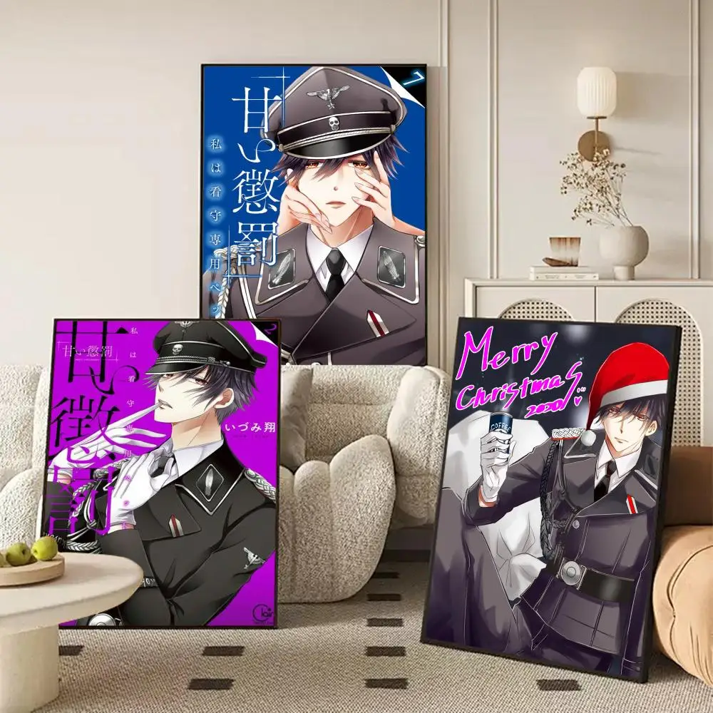 Sweet P-Punishment Anime Poster Self-adhesive Art Waterproof Paper Sticker Coffee House Wall Decor