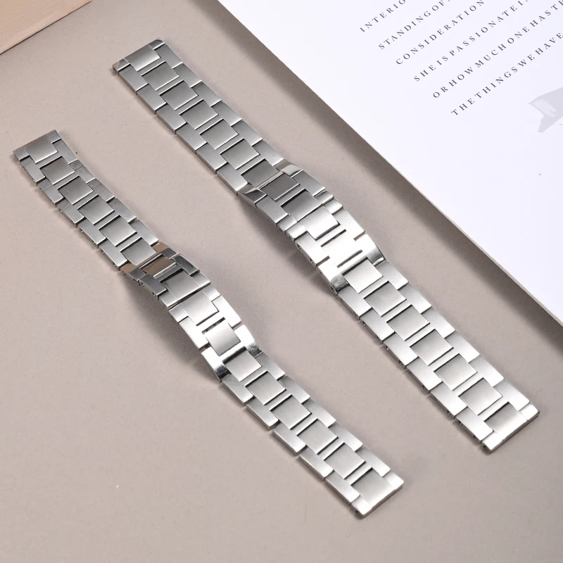 Luxury Watch Strap For Cartie Premium Solid Stainless Steel Watch Band For Men Women