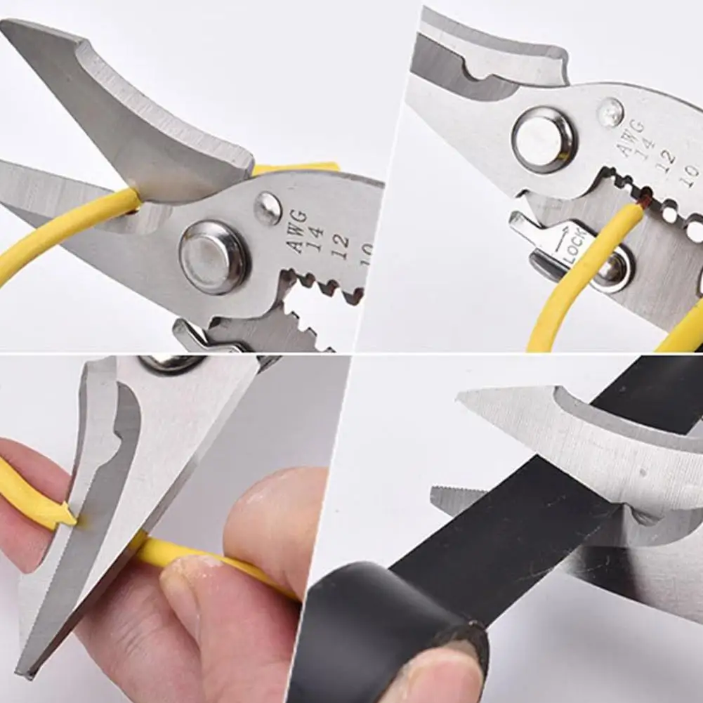 Wire Stripping Pliers Multifunctional Electrician Special Tool Cable Stripping Wire Repair Pliers Pliers Cable Multi-tools U6J2