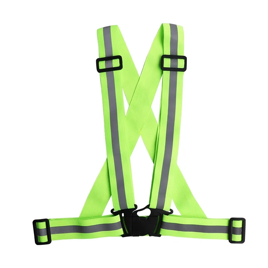 Outdoor Night Walking Safety Vests Highlight Adjustable Lightweight Reflective Vest Biking Safety Straps Waterproof Running Gea