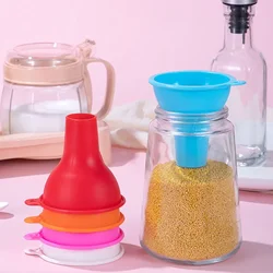 1 Piece Silicone Funnel Wide Mouth and Large Diameter Funnel Pour Oil Milk Powder Beans Dispense Funnel Kitchen Tool