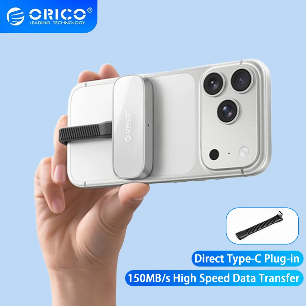

ORICO Portable SSD FlashPod 32/64/128GB External SSD Type C 150MB/s Flash Drive Backup Storage for Mobile MaciPhone 17/16/15