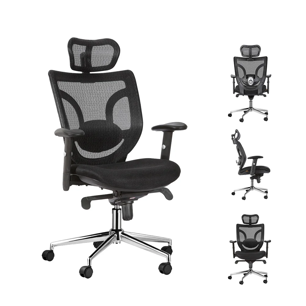 

High Quality Black High-Back Revolving Ergonomic Office Chair - Modern Luxury Mesh Design