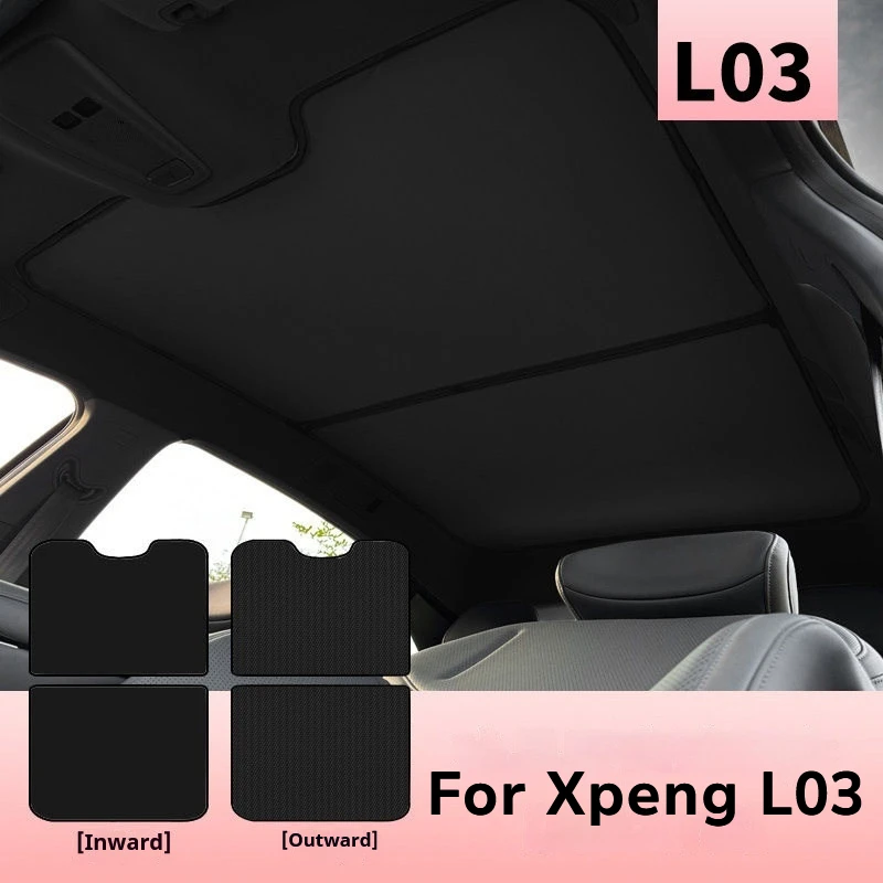 For Xpeng MONA L03 Panoramic Sunroof Sunshade Roof Canopy Heat‑Insulation Sun‑Protection Shield Car Interior Accessories