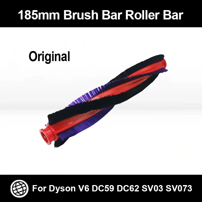 Оригинальный роликовый стержень для пылесоса Dyson V6 DC59 DC62 SV03 SV073, 185 мм, запчасти, аксессуары