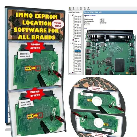 IMMO EEPROM 위치 소프트웨어, 많은 브랜드 ECU 핀아웃 Eprom 결함 RAM 디코더 멀티미터, IMMOBILIZER용 자동차 수리 도구