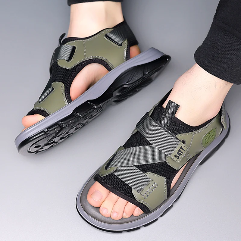 Summer Men Outdoor Leisure Sports Beach Shoe Fashion Anti Slip Mountaineering Speed Interference Water Shoe High Quality Sandals