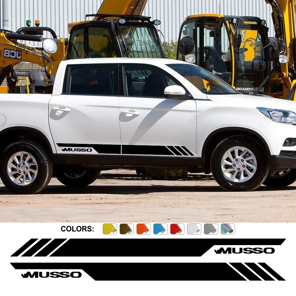 

Car Door Side Sticker For Ssangyong Musso Grand Truck Stripes Decor Cover Decoration Pickup Vinyl Decal Auto Tuning Accessories