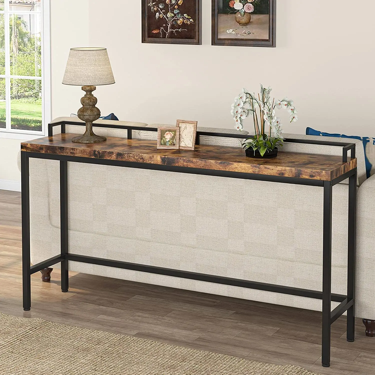 Living room sofa side super long entrance table corridor storage display entrance table