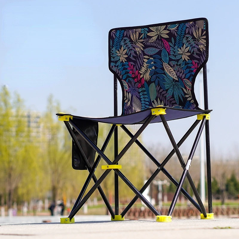 Outdoor Portable Folding Fishing Chair Picnic Camping Stool Oxford Cloth Portable Easy Carry Furniture Beach Chairs Accessories