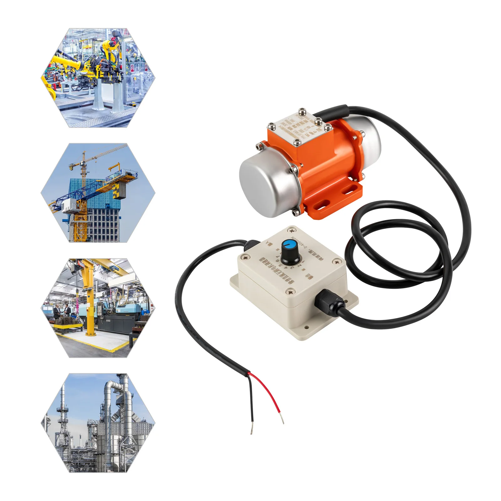 30W Adjustable Electric Vibration Motor Concrete Vibrator Brushless Motor DC 12V Asynchronous 3 Phase Vibrator Motor 4000U/Min