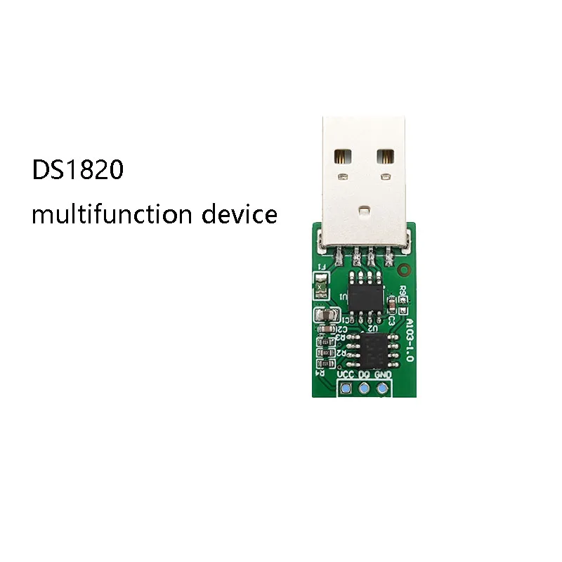 Papan Antarmuka Sensor Suhu USB Taidacent untuk DS18B20 Modul Konfigurasi Pemancar Data Sensor Suhu USB