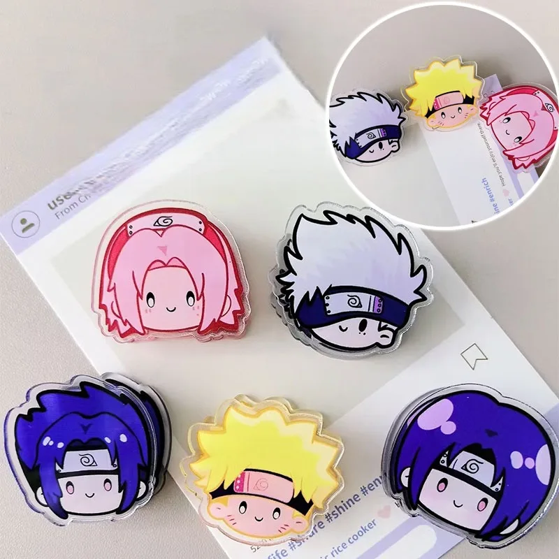Clip de sellado para aperitivos y alimentos de Naruto, Clips creativos para bolsas faciales, Clip pequeño decorativo para cocina, herramientas de almacenamiento de bolsas de plástico para alimentos para refrigerador