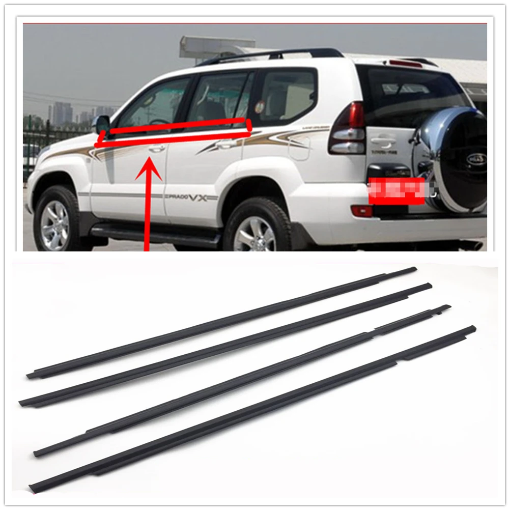 

Side Window Strip Molding Trim For Toyota Land Cruiser Prado 120 Series Lexus GX470 2003-2009 75711-60061 Windshield Door Belt