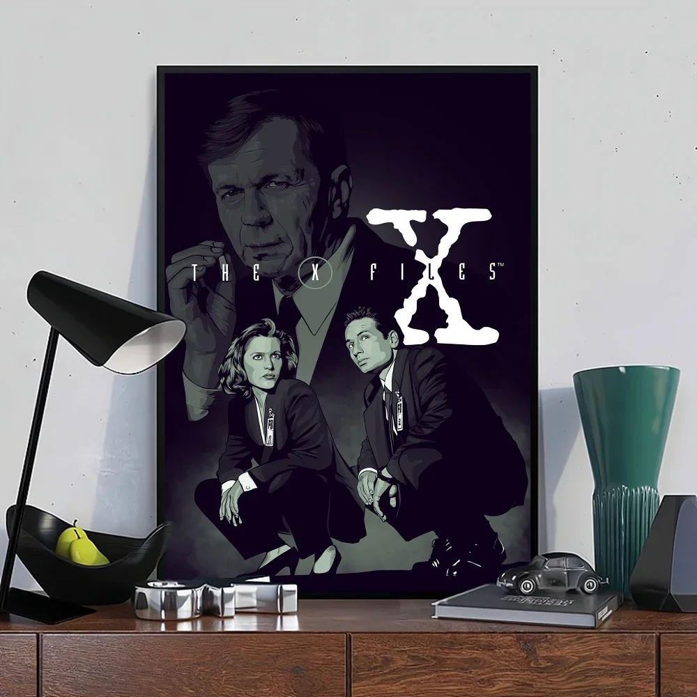 أريد أن أصدق ملصقات فيلم X ملتقطة ، ملصق حائط فاخر لغرفة المعيشة ، ديكور بار ، عتيق