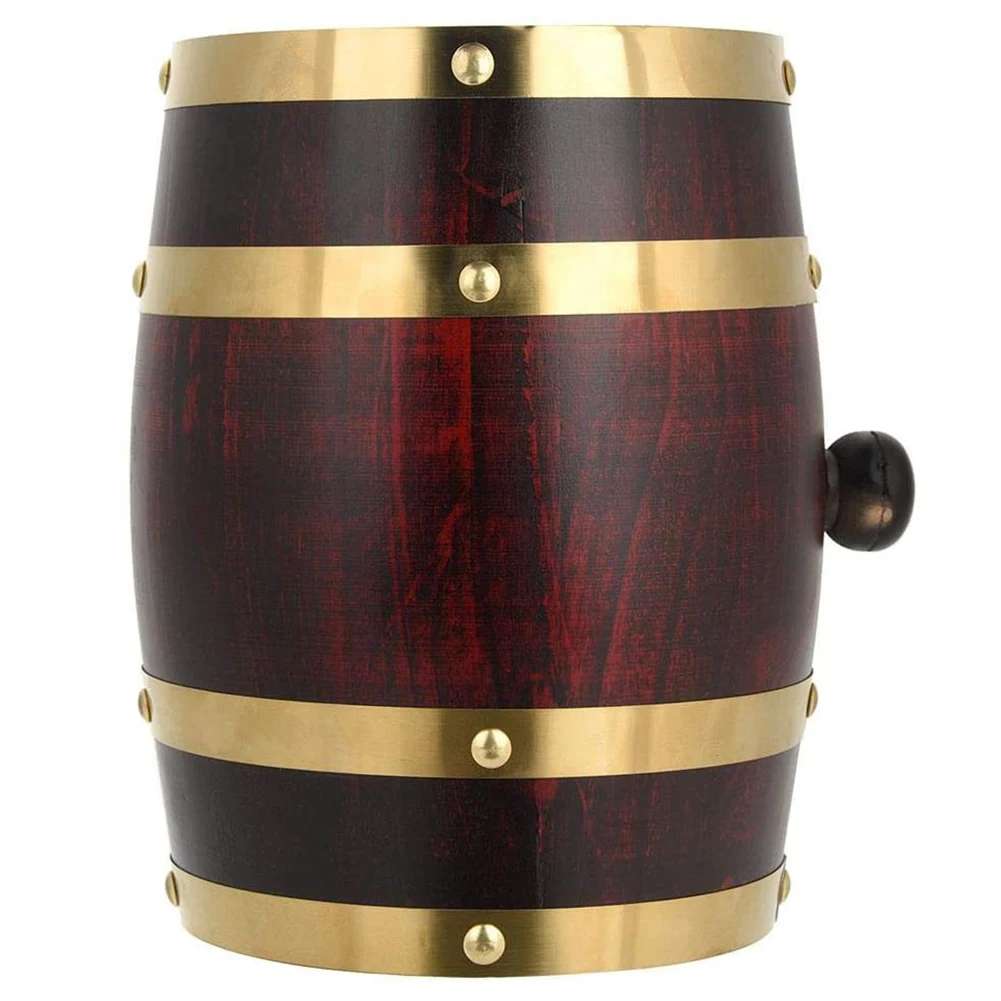 1.5L Wine Vintage Wood Oak Timber Wine Oak Barrel For Storage Of Fine Wine Brandy Whiskey Tequila Rum Port Barrel