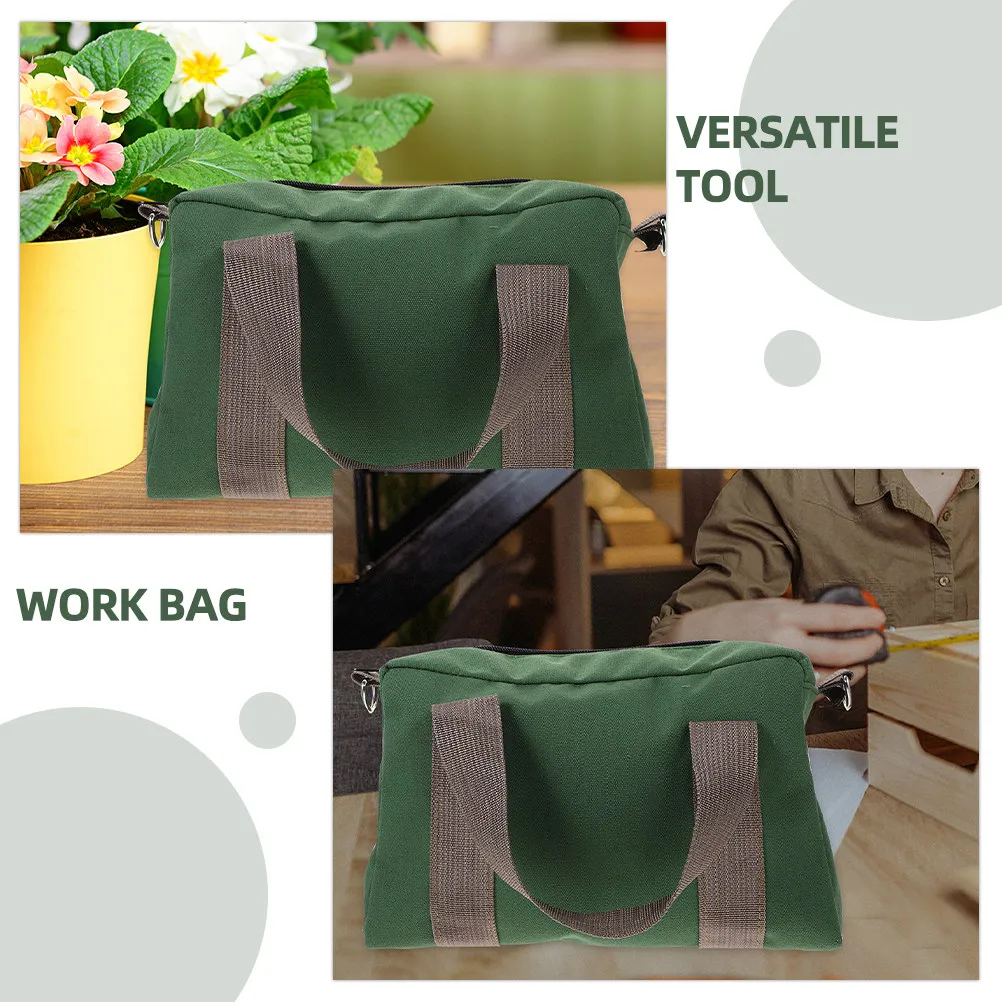 Multifunctional Heavy Duty Canvas Tool Bag Large Capacity Electrician Tool Storage Bag for Home Appliance Repair DIY