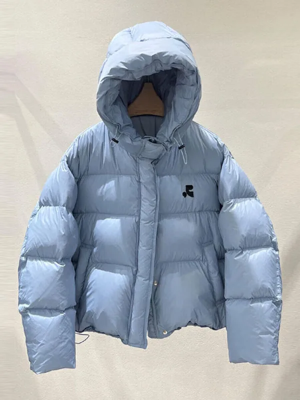

Korean Style Loose Fit Hooded Thickened Warm Cotton Jacket Women's Fashionable Design Winter Outerwear Long Sleeve Coat