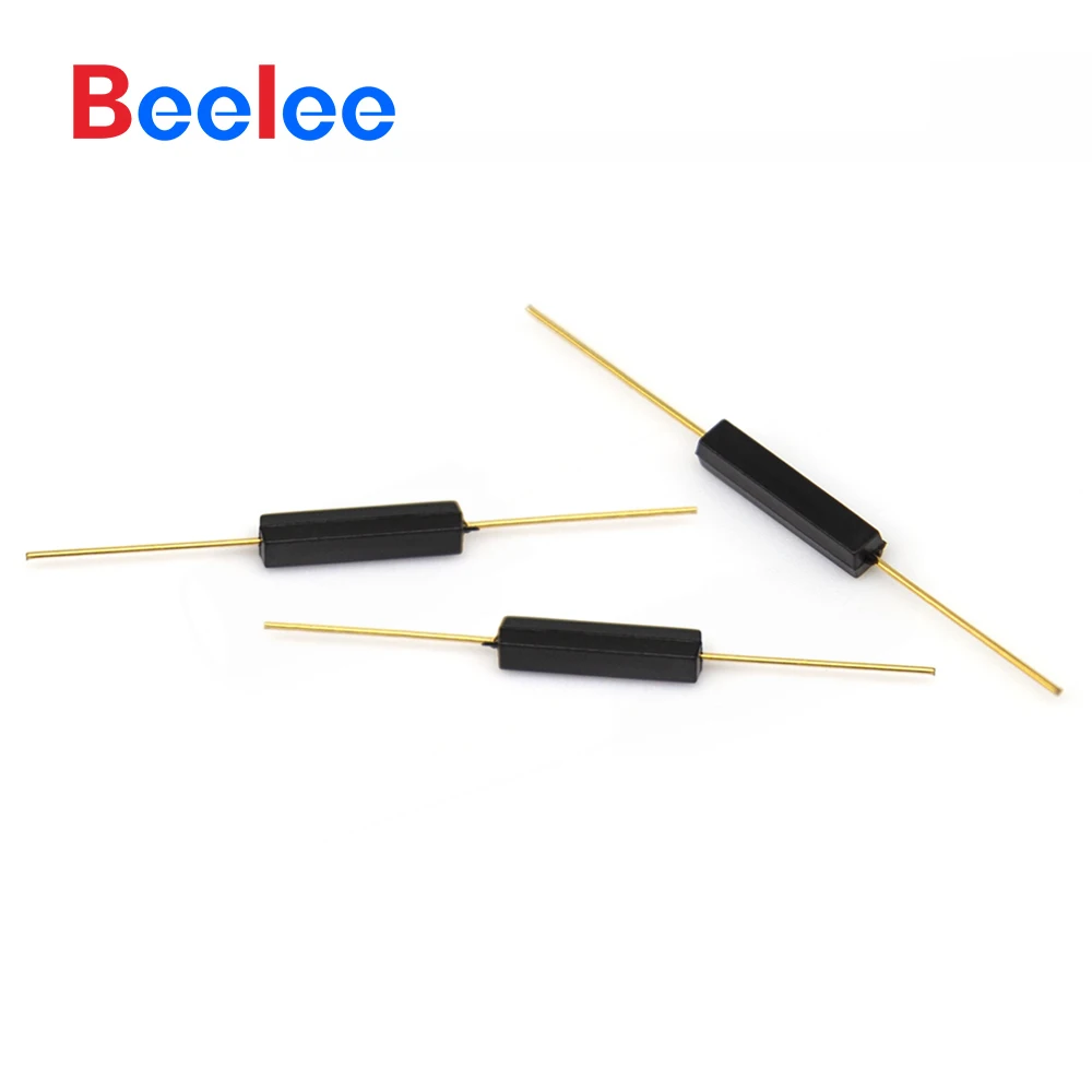 50PCS Beelee Plastic Reed Switch 2.8x14mm Glass Magnetic Reed Switch Reed Switch Magnet 14 For PCB Board