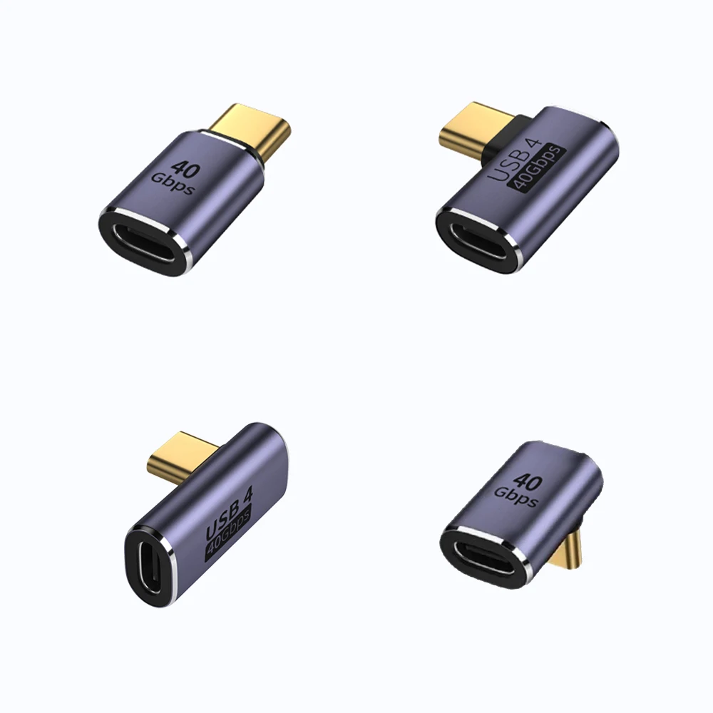 USB4.0 40Gbps OTG type C U-Shape 90 degree Adapter 240W 5A USB C to C Fast Charging 8K60HZ Converter For Macbook Pro iPad Switch