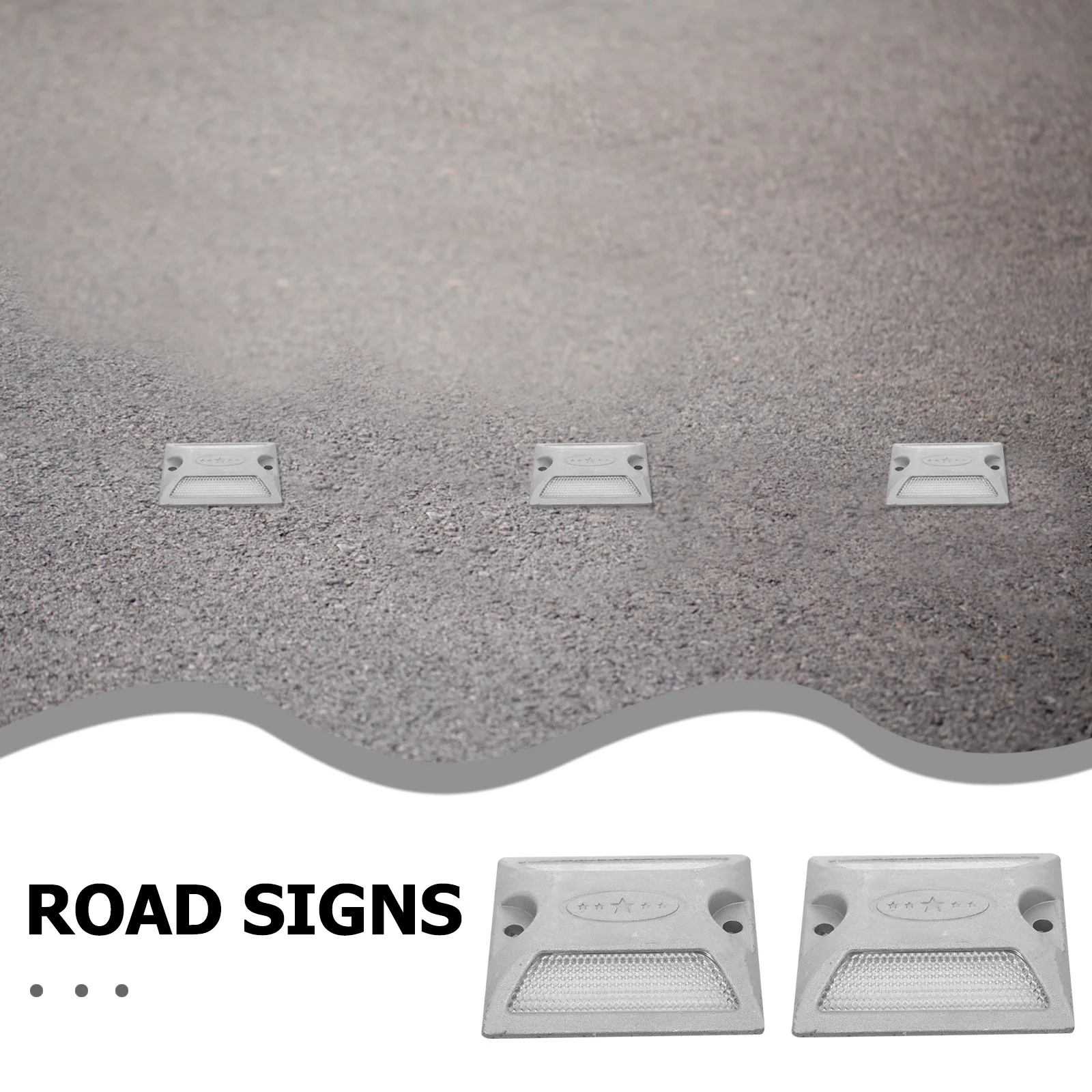 2 قطعة علامة الطريق العاكسة وضوح عالية دائم عاكسات السلامة درب الرصيف وقوف السيارات علامات الثقيلة