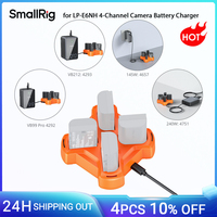 SmallRig LP-E6NH 4-Channel Camera Battery Charger, w 60W Fast Charging LED Display for Image Transmitter Monitor Camcorder -4838