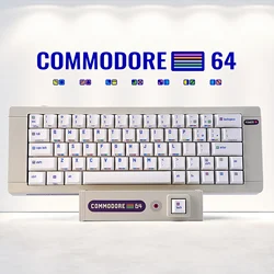 Commodore 64 C64 Custom Theme Keycaps PBT Dye Sub Key Caps For Mechanical Keyboard Retro MX Keycap With ISO Enter 7U Spacebar