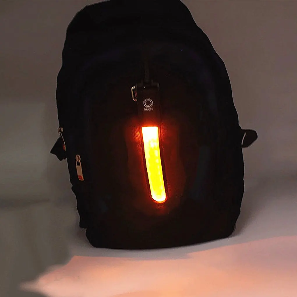 High Visibility Tag Bag Pendant LED Reflective Strap Tag Fast Slow Long Lighting Safety Running Gear For Outdoor Sports Riding