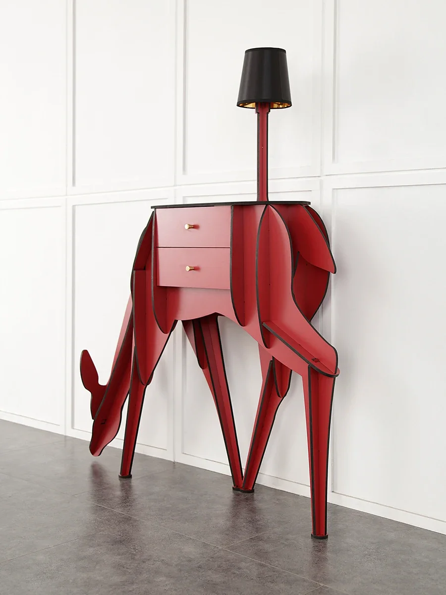 Deer living room entrance cabinet opposite the door French modern light luxury high-end entrance