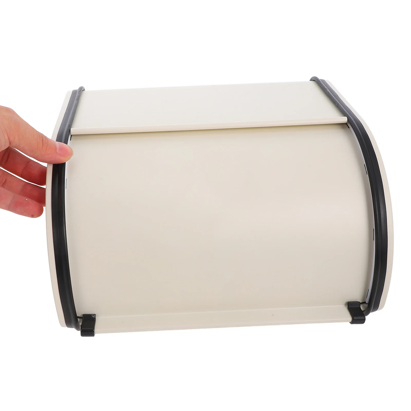 

Iron Bread Box Stylish Countertop Container Large Capacity Easy Clean Modern Design Homemade Bread Storage